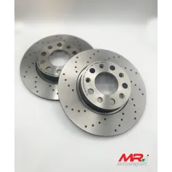 Coppia di dischi Forati POSTERIORI 264 mm per Impianto Brembo Alfa Romeo Giulietta