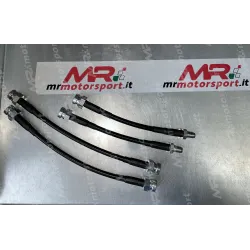 Kit 4 tubi freno aeronautici in treccia per Abarth 500/595 - 4 pezzi (4 POSTERIORI ) Goodridge