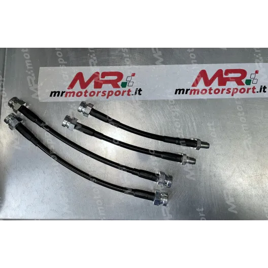 Braided aero brake lines kit for Abarth 500/595 - 4 pieces (4 REAR )