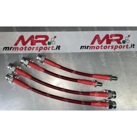 Braided aero brake lines kit for Abarth 500/595 - 4 pieces (4 REAR )