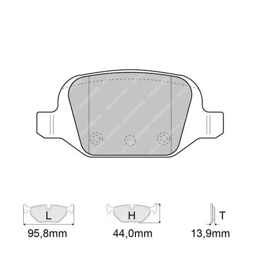 Ferodo ds PERFORMANCE front pads 500 abarth caliper 284 MM STOCK BRAKE