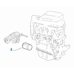 ORIGINAL FIAT ABARTH oil filter A Sandwich screw 2