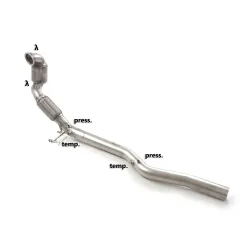 Catalizzatore metallico 200 celle inox AUDI S3 8Y RAGAZZON 2.0TFSI (228kW) 2020--03/2024