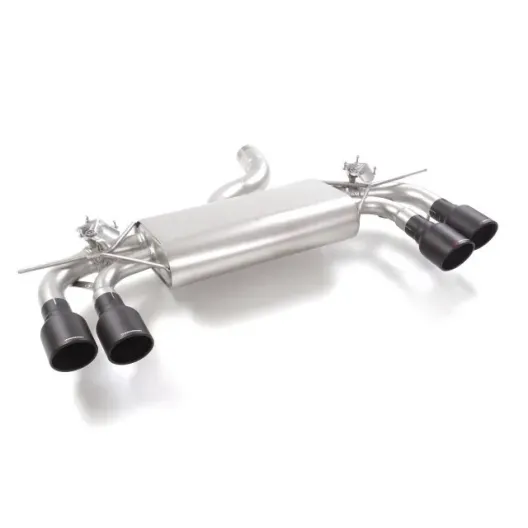 Split stainless steel exhaust Black with round terminals 4 / 102 mm Sport Line AUDI S3 8Y RAGAZZON 2.0TFSI (228kW) 2020--03/2024