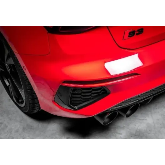 Split stainless steel exhaust Black with round terminals 4 / 102 mm Sport Line AUDI S3 8Y RAGAZZON 2.0TFSI (228kW) 2020--03/2024