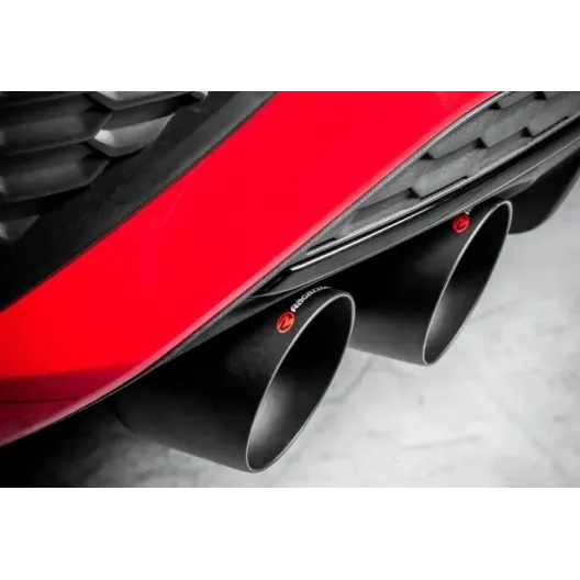 Terminale inox sdoppiato con terminali rotondi 4 / 102 mm Sport Line Black AUDI S3 8Y RAGAZZON 2.0TFSI (228kW) 2020--03/2024