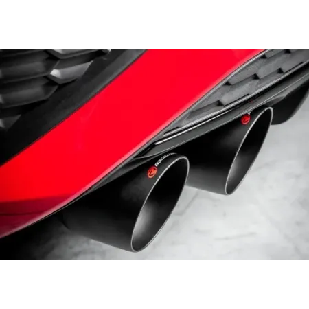 Terminale inox sdoppiato con terminali rotondi 4 / 102 mm Sport Line Black AUDI S3 8Y RAGAZZON 2.0TFSI (228kW) 2020--03/2024