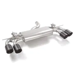 Terminale inox sdoppiato con terminali rotondi 4 / 100 mm Carbon shot AUDI S3 8Y RAGAZZON 2.0TFSI (228kW) 2020--03/2024