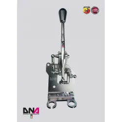 Kit torretta cambio regolabile anodizzata naturale DNA Racing con pomello grigio 500 Abarth