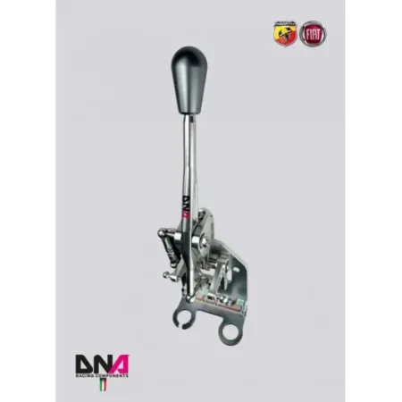 DNA Racing natural anodized adjustable short shifter kit grey knob 500 abarth