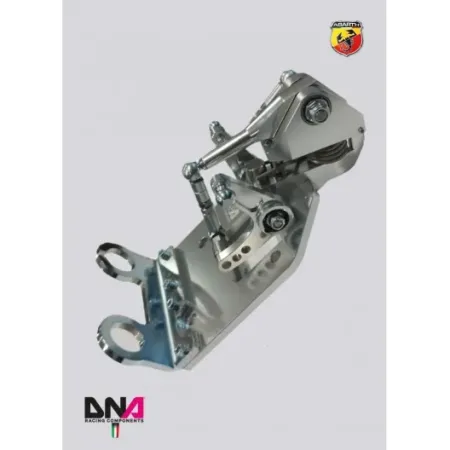 DNA Racing natural anodized adjustable short shifter kit grey knob 500 abarth