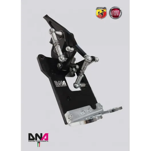 DNA Racing black anodized adjustable short shifter kit 500 Abarth