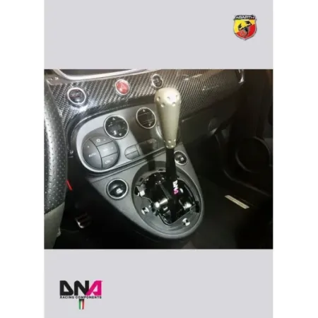 DNA RACING ADJUSTABLE GEAR TURRET KIT ANODIZED BLACK 695 STYLE 500 ABARTH KNOB