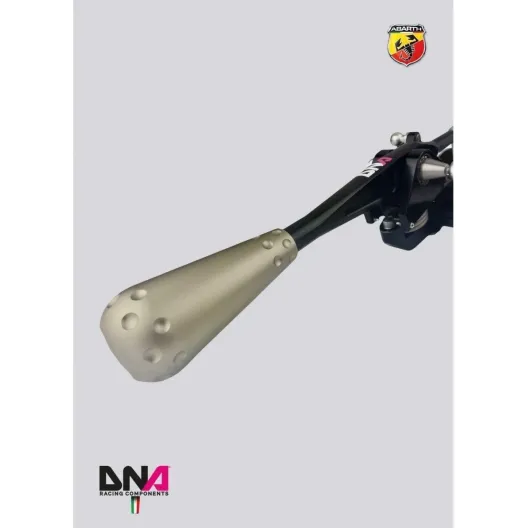 Kit torretta cambio regolabile DNA Racing anodizzata nera pomello 695 style 500 Abarth