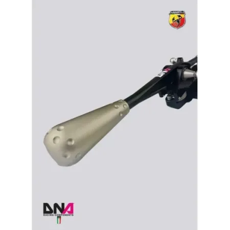 Kit torretta cambio regolabile DNA Racing anodizzata nera pomello 695 style 500 Abarth