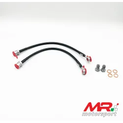 2-Piece Metal Braided Aeronautical Brake Hose Kit for Volkswagen Golf 7 GTI REAR Calipers Goodridge