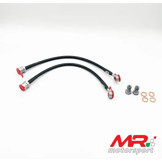 Kit 2 tubi freno aeronautici in treccia metallica Volkswagen golf 7 gti pinze POSTERIORI by Goodridge