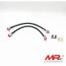 Kit 2 tubi freno aeronautici in treccia metallica Volkswagen golf 7 gti pinze POSTERIORI by Goodridge