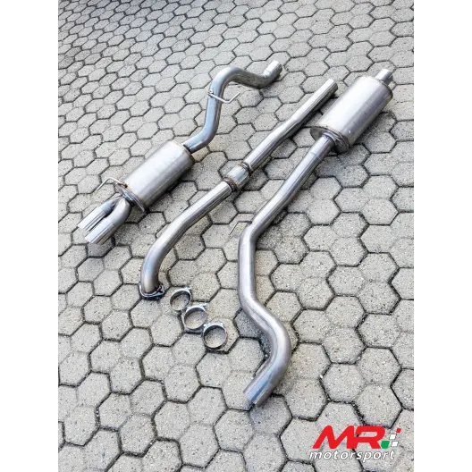 Grande Punto Abarth / Punto Evo Abarth Central silenced exhaust + silenced muffler MRMOTORSPORT