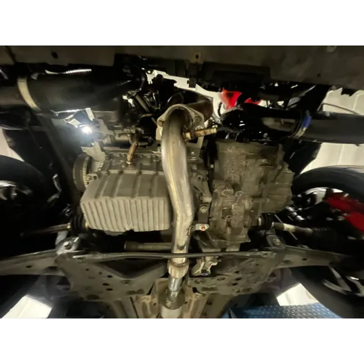 Grande Punto Abarth / Punto Evo Abarth Central silenced exhaust + silenced muffler MRMOTORSPORT