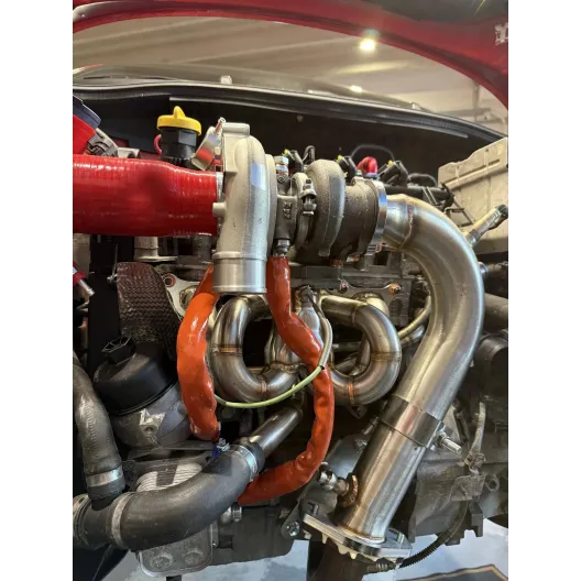 Heart shaped manifold kit (STREET) 500 / Punto Abarth for TD04 turbine