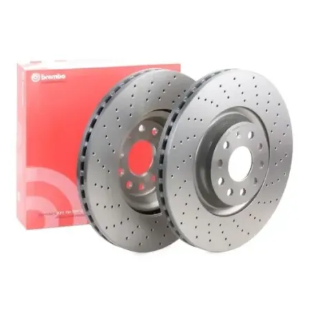 AUDI TT 8s Dischi freno Brembo FORATI 340x30  (FV3, FVP) DISCHI ANTERIORI
