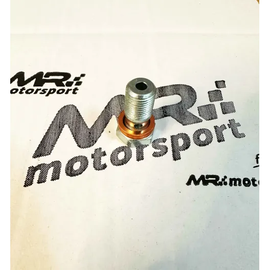 Vite forata per ingresso olio turbocompressore senza filtro M10 PER GARRET GBC