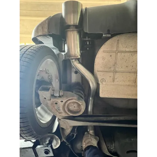 Terminale SILENZIATO uscita singolo 500/595 abarth
