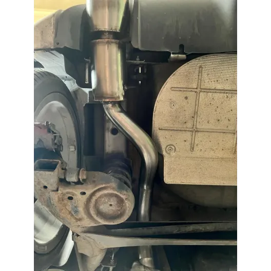 Terminale SILENZIATO uscita singolo 500/595 abarth