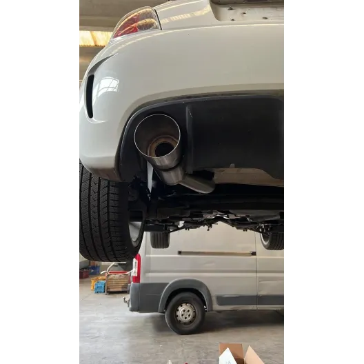 Terminale SILENZIATO uscita singolo 500/595 abarth