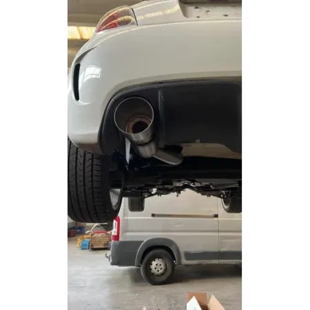 Terminale SILENZIATO uscita singolo 500/595 abarth