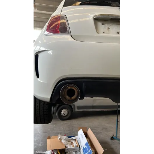 Terminale SILENZIATO uscita singolo 500/595 abarth