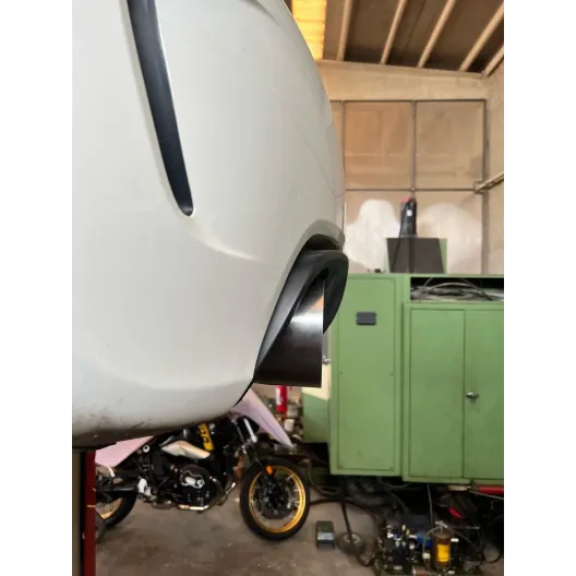 Terminale SILENZIATO uscita singolo 500/595 abarth