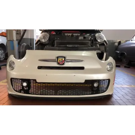 Grille Fiat 500 ABARTH racing set-up Stainless steel MATT BLACK WITH SABELT HOOK