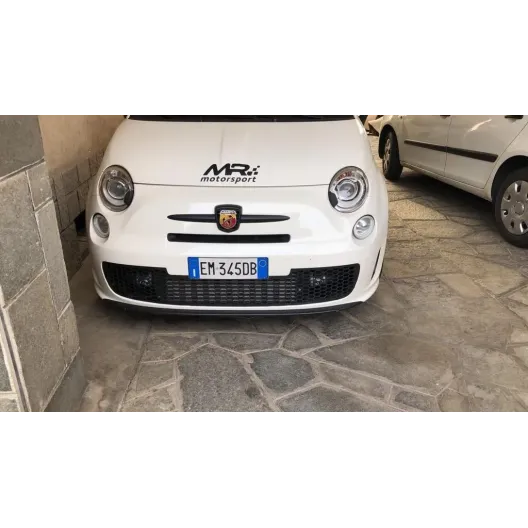 Grille Fiat 500 ABARTH racing set-up Stainless steel MATT BLACK WITH SABELT HOOK