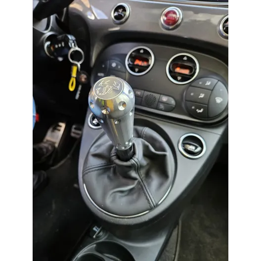 Abarth 500 "Racing Cage" Aluminum Gear Knob BIPOSTO