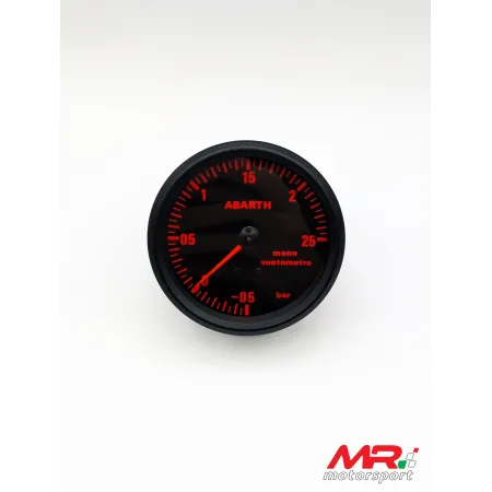 Manometro PRESSIONE TURBO Analogico Diffusione NERO Road Italia 80 mm 500 ABARTH