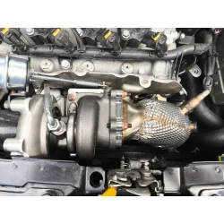 Downpipe Skat Fiat 1.4 T-Jet TURBO TD04 70 mm race con doppia sonda COIBENTATO 2