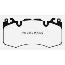 EBC YELLOW front pads for Volkswagen 6-piston caliper 6-piston 375 mm discs