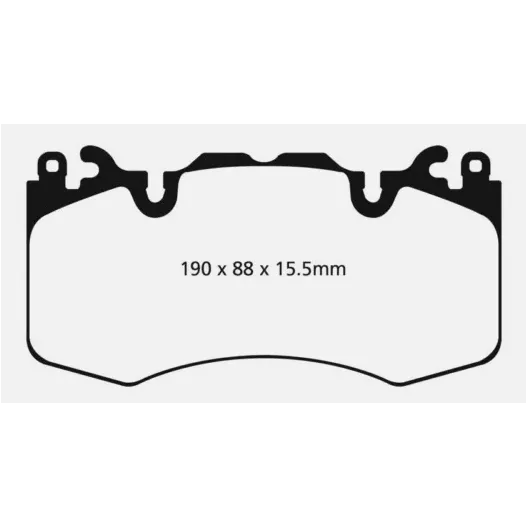 EBC YELLOW front pads for Volkswagen 6-piston caliper 6-piston 375 mm discs