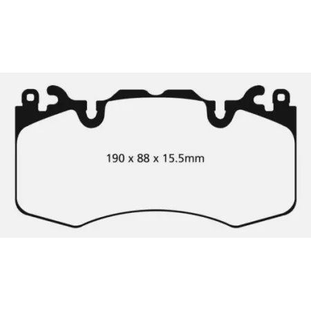 EBC YELLOW front pads for Volkswagen 6-piston caliper 6-piston 375 mm discs