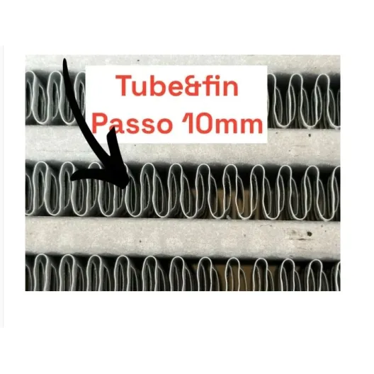 Intercooler maggiorato tube fin Fiat Grande Punto Abarth 1.4 T-Jet con semitubazione