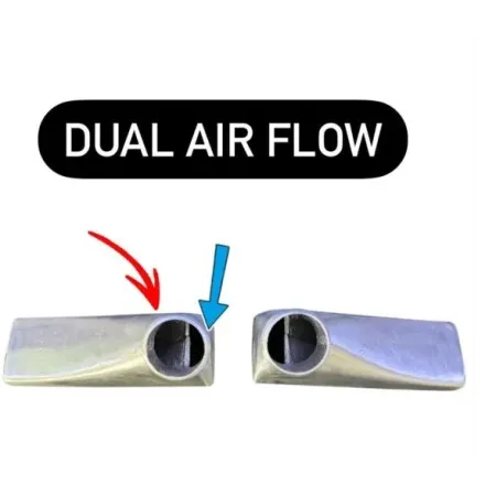 Oversized intercooler tube fin Fiat Grande Punto Abarth 1.4 T-Jet with semi-pipe