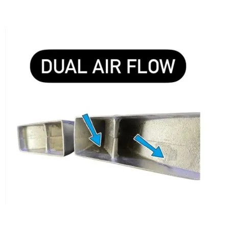 Intercooler maggiorato tube fin Fiat Grande Punto Abarth 1.4 T-Jet con semitubazione