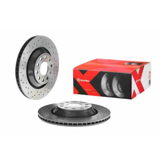 Volkswagen Golf 8 GTI Brembo Rear Drilled Discs 310x22mm