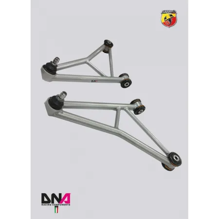 Front suspension arms kit FIAT 500 Abarth BY DNA Racing