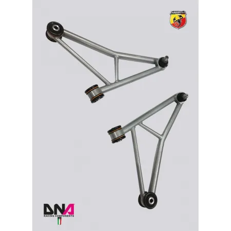 Front suspension arms kit FIAT 500 Abarth BY DNA Racing