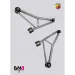 Front suspension arms kit FIAT 500 Abarth BY DNA Racing