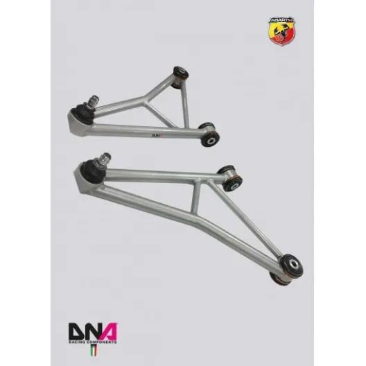 Front suspension arms kit FIAT 500 Abarth BY DNA Racing