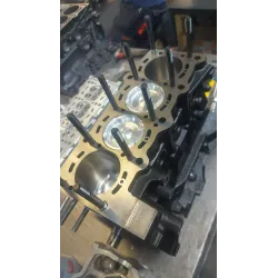 Custom M10 t-jet head studs with ARP m10 nuts and Custom T-JET Abarth washers